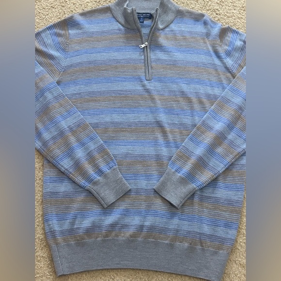 Peter Millar Men’s Medium 1/4 Zip Legend Wool Sweater - Picture 8 of 8